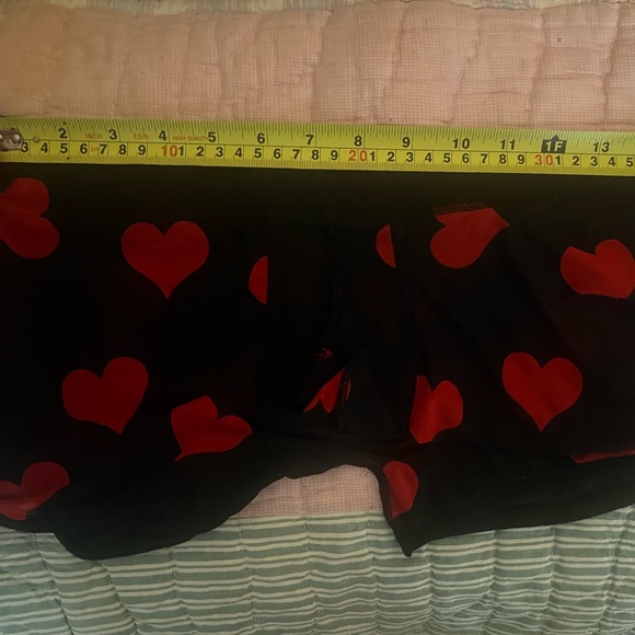 Sexy black sheer trunk with hearts & "bulge pouch". XXL but looks more like L - Picture 2 of 2